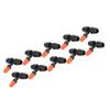 10Pcs Garden Tee with Adjustable Misting Nozzle for 8/12 Tube Irrigation Accessories