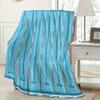 Moderne blaue und weiße geometrische Pool-Print Flanelldecke Ganzjahres-Kuschelige Weiche Überwurfdecke für Sofa Bett Nickerchen Reise Heimdekoration