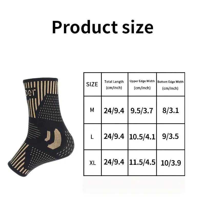 Sports Ankle Protection Copper Fiber Nylon Knitted Ankle Protection Breathable Pressurized Copper Ion  Ankle Protection Ankle and Ankle Protection