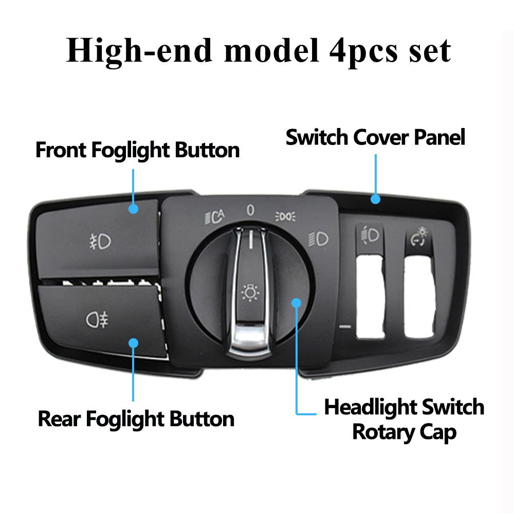 Interruttore Fari Anteriori Auto Pulsante Rotativo Copertura Manopola di Controllo Fari Per BMW Serie 1 2 3 4 F20 F21 F22 F23 F30 F34 F32