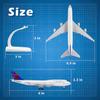 1/300 Diecast Airplanes American Delta Airplane Model Airplane Boeing 747 Model Plane for Adults Collection Office Desktop Decor