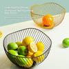 2pcs/Iron Fruit Basket Kitchen Storage Basket Household Storage Basket Simple Modern Fruit Basket