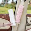 Car seat belt shoulder cover plush cute safety belt protective cover interior accessories decorated winter women