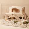 L-shaped Hamster Shelter House Easy To Install Pet Climbing Toy Hamster Playground  for Small Pets