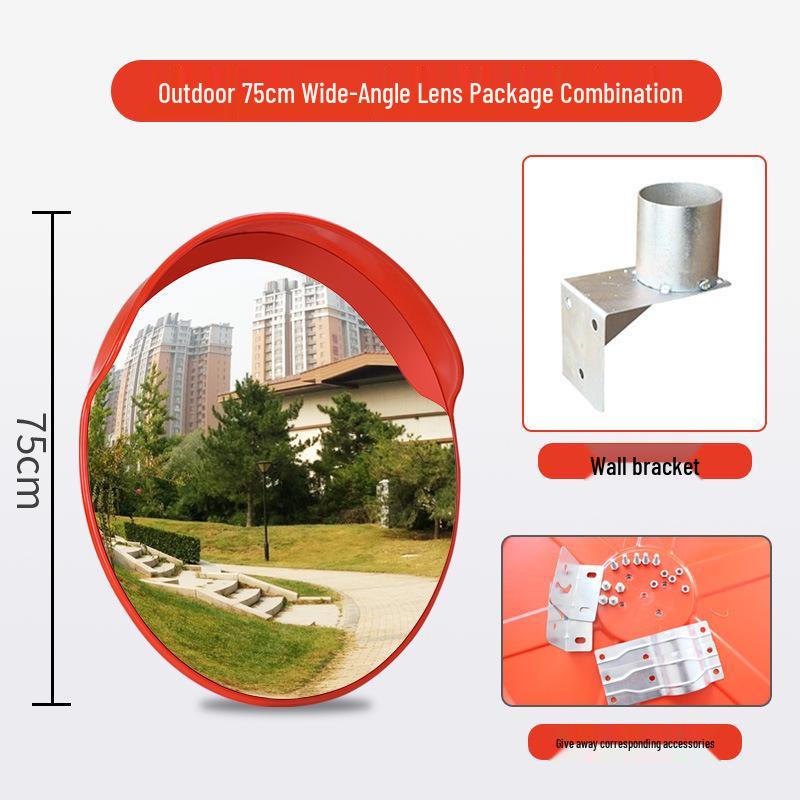 Wide-Angle HD Reflective Traffic & Anti-Theft Convex Mirror for Indoor/Outdoor Use