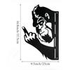 Garden Gorilla Statue Heavy Duty Metal Yard Art