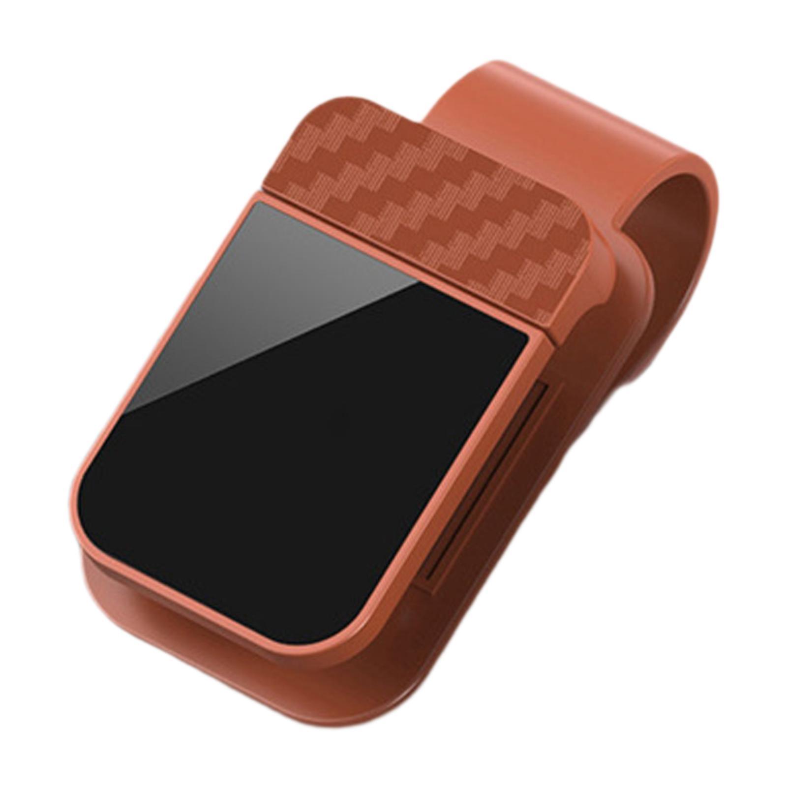 

Sunglass Holder for Car for Cars Trucks Storage Luxury Grip Accessories Sunglasses Mount Ticket Card Clip Eyeglass Hanger Clip коричневый