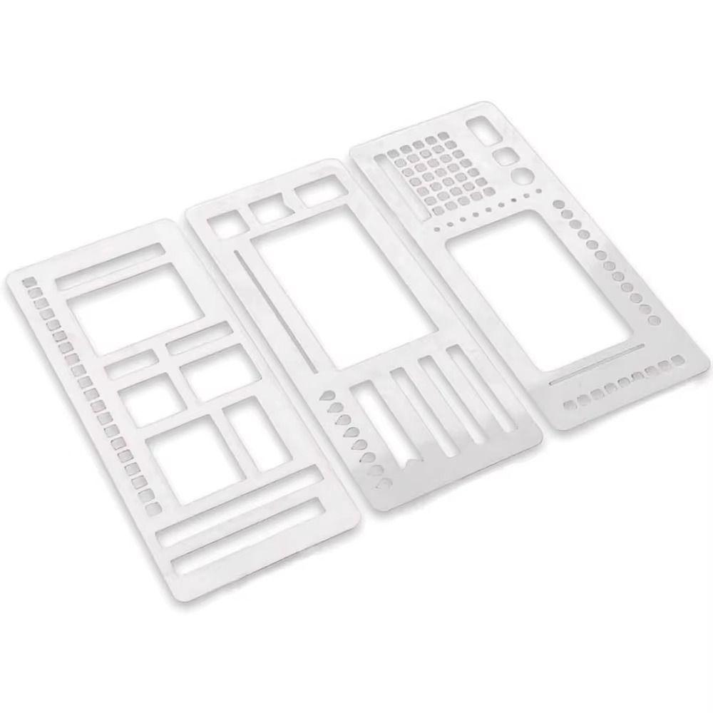 Multifunctional Handmade Template Ruler Dot Grid Log Planning Template  Scrapbooking