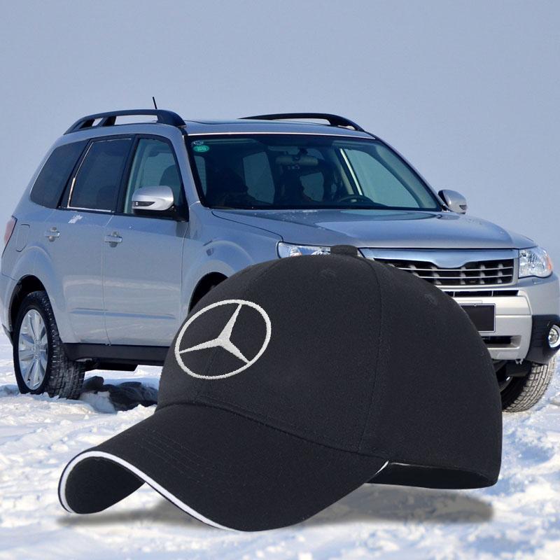 Fashion Men Women Car LOGO Baseball Cap Car Sun Hat For Mercedes Benz C260 C200 C180 GLA/E/C/E/S Class AMG E43 E260 E300 E320 E400