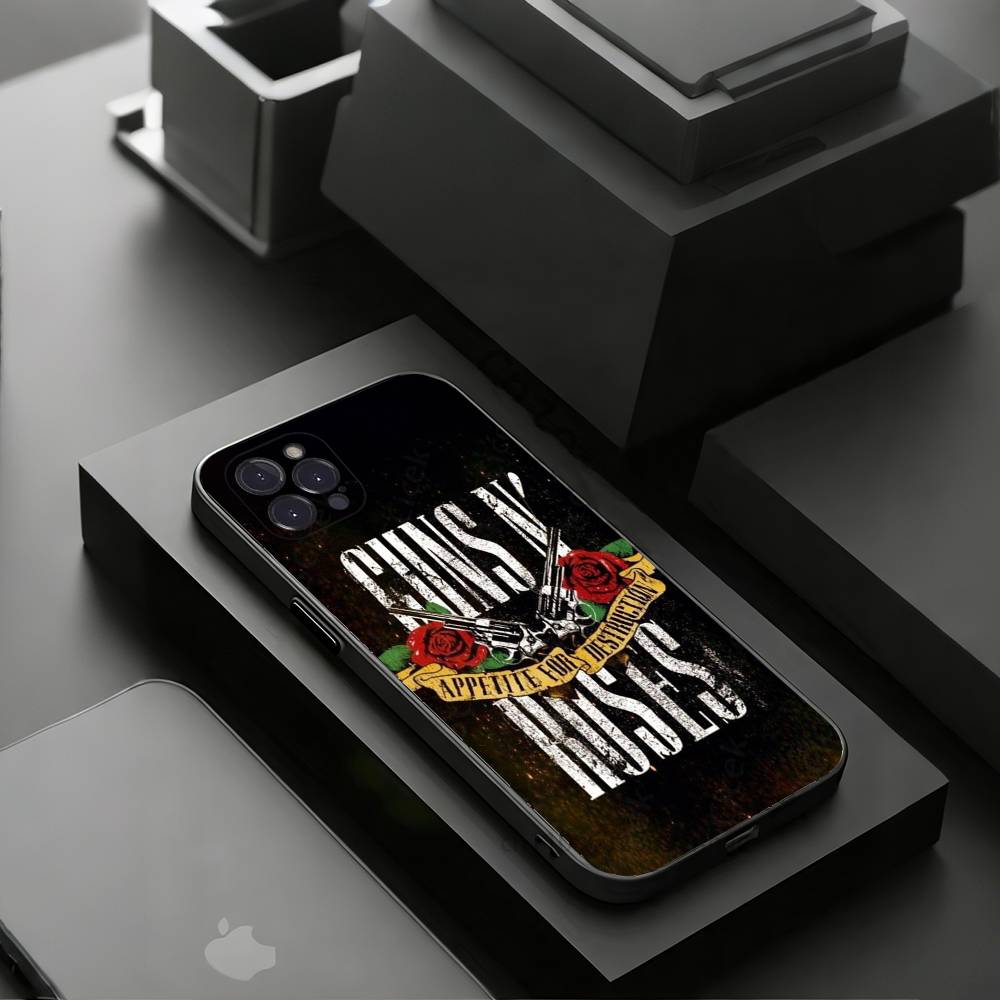 

Band G-Guns N Roses Phone Cases For iPhone 17 16 15 14 13 12 11 Pro Max Plus Luxury Camera Protection Plastic iPhone15promax