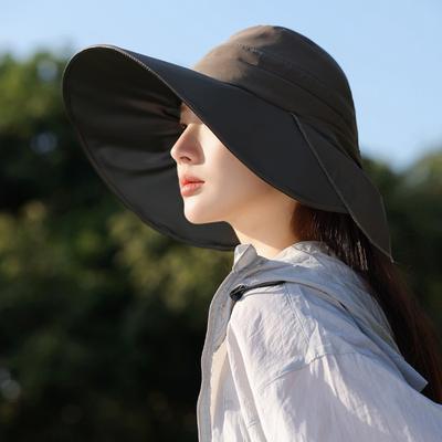 Summer Sun Protection Sun Hat Children Vinyl UV Protection Large Brim Sun Hat Outdoor