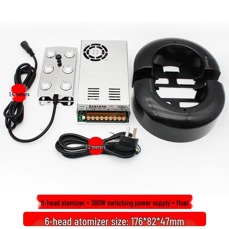 Ten-Head Ultrasonic Fogger: Amphibious Fish Tank, Rockery, and Landscape Humidifier