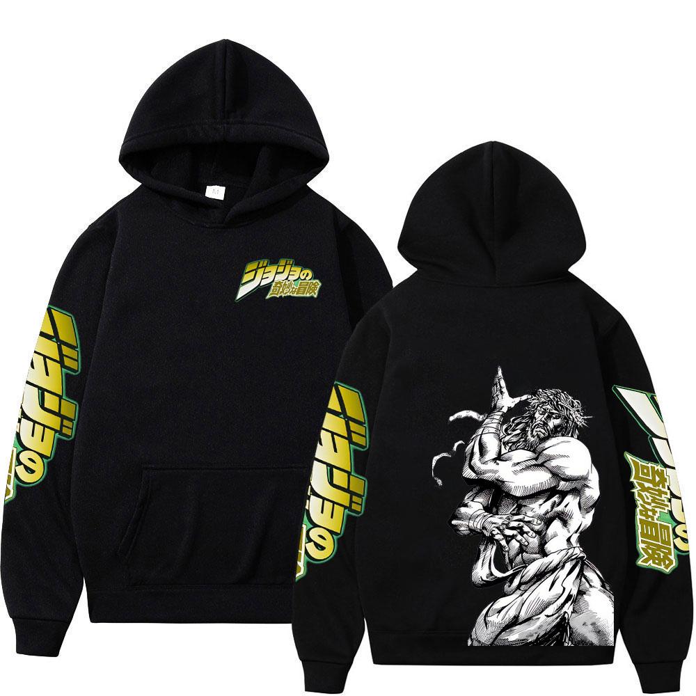 Anime JoJo Bizarre Adventure STEEL BALL RUN Gyro Zeppeli Hoodies Fashion Hooded Sweatshirts Long Sleeve Pullover
