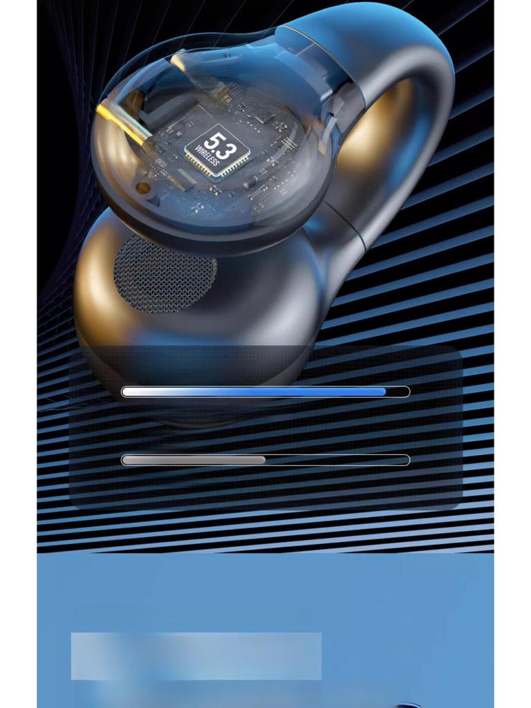 New Bone Conduction Bluetooth Sports Headset with Digital Display and Long Battery Life