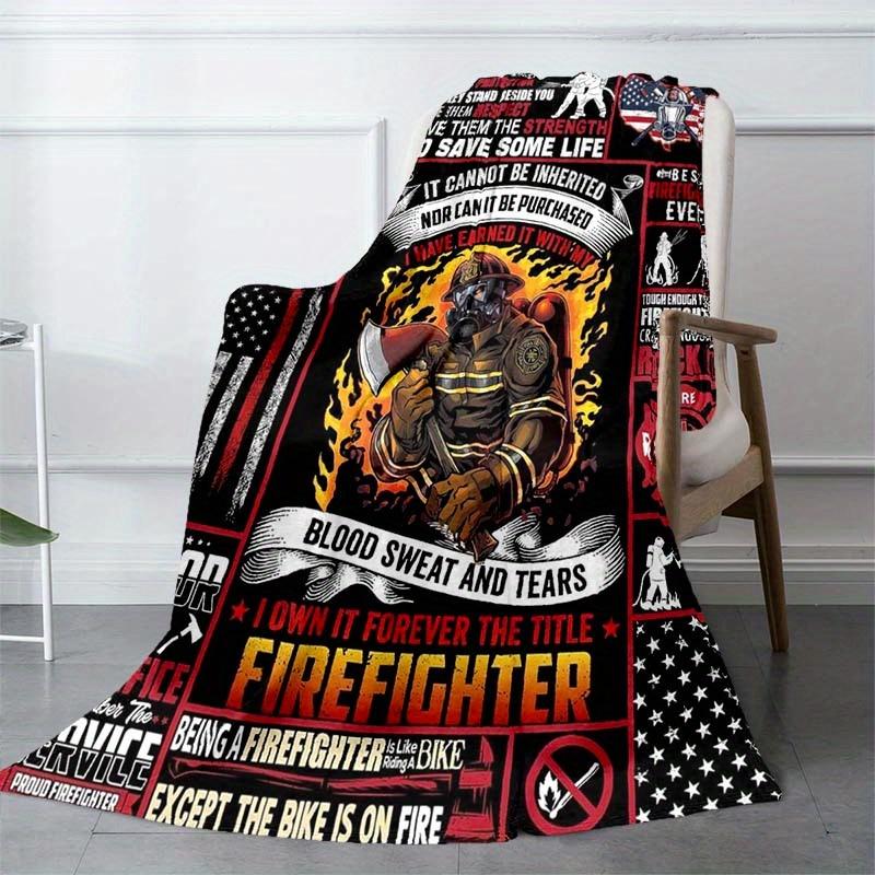 Firemen Blanket Aesthetic Soft Warm Throw Blanket Nap Blanket For Couch Sofa Office Bed Camping Travel Multipurpose Gift Blanket For All Season