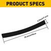 Rear Bumper Protector Trim Cover Black Rubber Trunk Sill Plate Cover Pad Guard