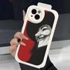 Horror Movie V For V-vendettaS Phone Case For IPhone 16 15 14 13 12 11 Pro Max Plus Leather Soft Cover