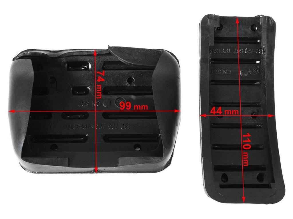 VW Bora Fox Golf III IV Lupo New Beetle Polo AUTOMAT pedal covers ALU 2 pcs. SET