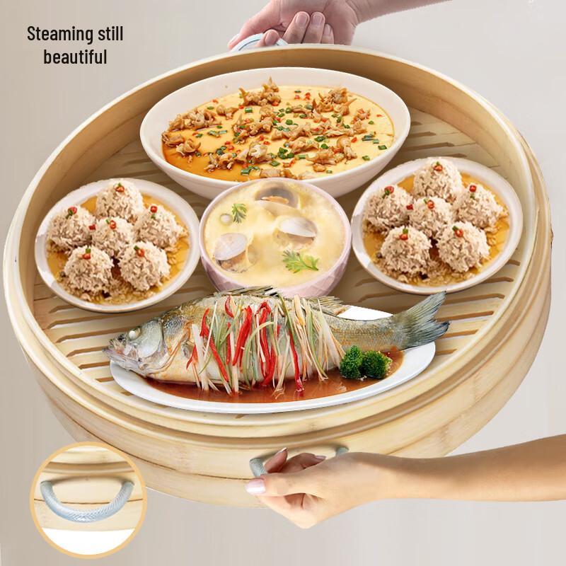 Zhengshangmei Handmade Bamboo Steamer Set