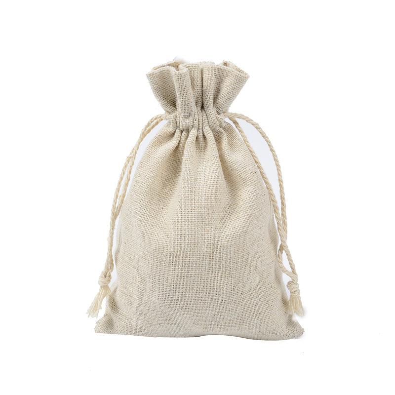 

10pcs Natural Drawstring Cotton Gift Bag Miscellaneous Grain Jewelry Cosmetic Packaging Bag Festival Candy Reusable Sachet Sack 8x10cm&bags