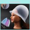 Premium Silikon Strähnchenhaube für Haarfärbung Salongebrauch Erhältlich in Blau Lila und Weiß