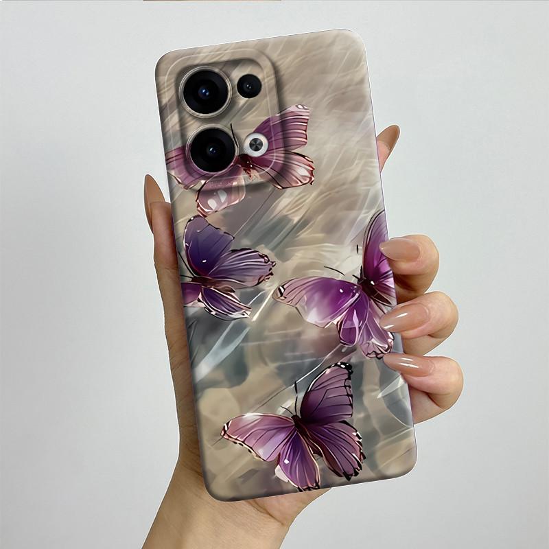 For OPPO Reno 13 CPH2689 Reno13 Phone Case Soft Silicone Funda Sweet Painted Fashion Cartoon Bumper Coque Printed Back Cover
