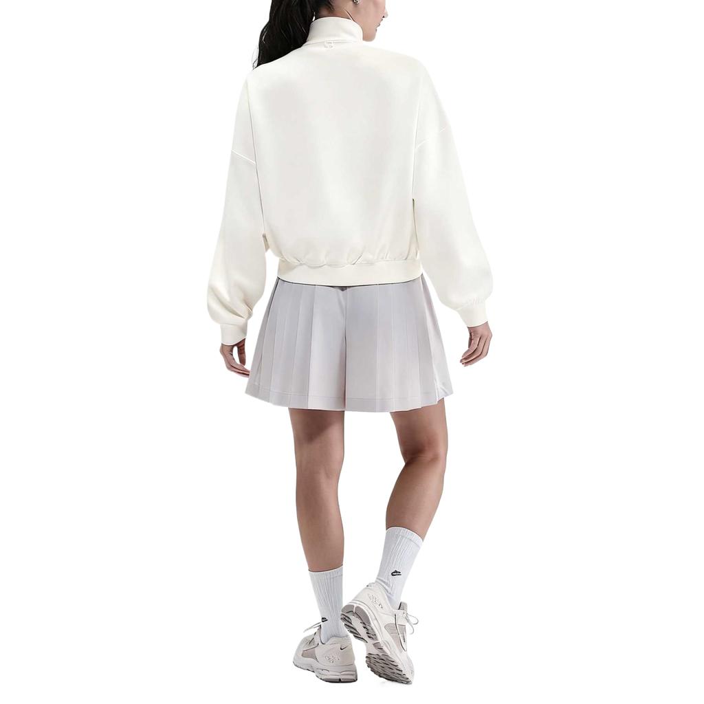 Nike Sweatshirts Women's White Stand Collar Moderate Regular HQ8189-133