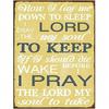 Metal Wall Art Religious Prayer Sign Bedroom Decor