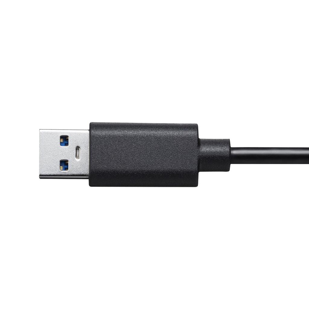 Sanwa Supply Gigabit LAN Adapter with USB Hub USB-3HLS8BK 2.5 (USB-A Connection)