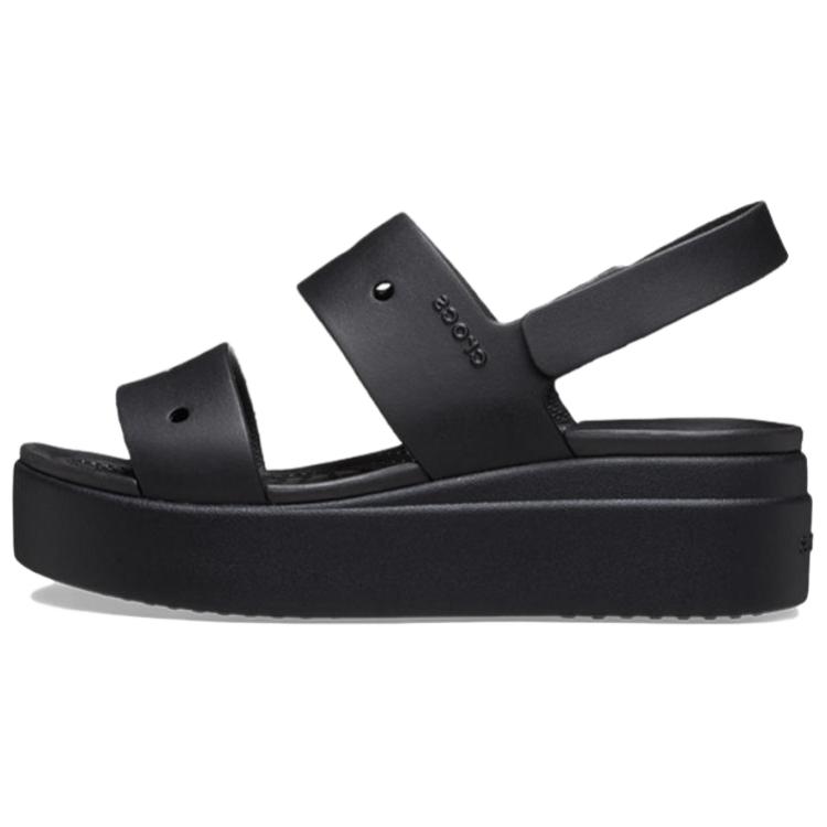 Crocs Brooklyn Wedge Sandals Open Toe Beach Sandals Women Sandals Black 210676-001