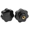 2pcs Practical Star Hand Knob Industrial Female Thread Knob For Mechanical Equipment