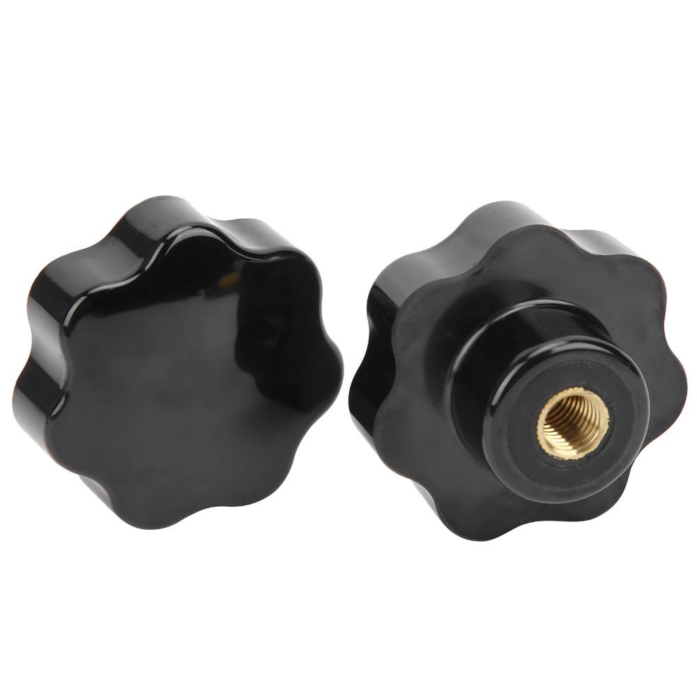 2pcs Industrial Clamping Knob Practical Threaded Hand Knobs Female Thread Knob Replacement Handle
