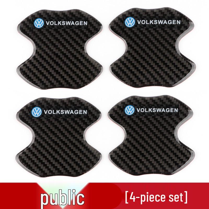 Hot Seller: Trendy Unlimited Carbon Fiber Car Anti-Scratch Door Bowl Sticker