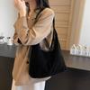 Winter popular Maillard big bag women's 2025 new fashion commuter underarm bag retro suede tote bag