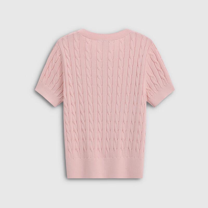 Gap Women's Logo Cable Knit Short Sleeve Cardigan