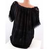 Cotton Linen Women Blouses Summer Short Sleeve Slash Collar Solid Blouse Half Transparent Shirts Plus Size Top