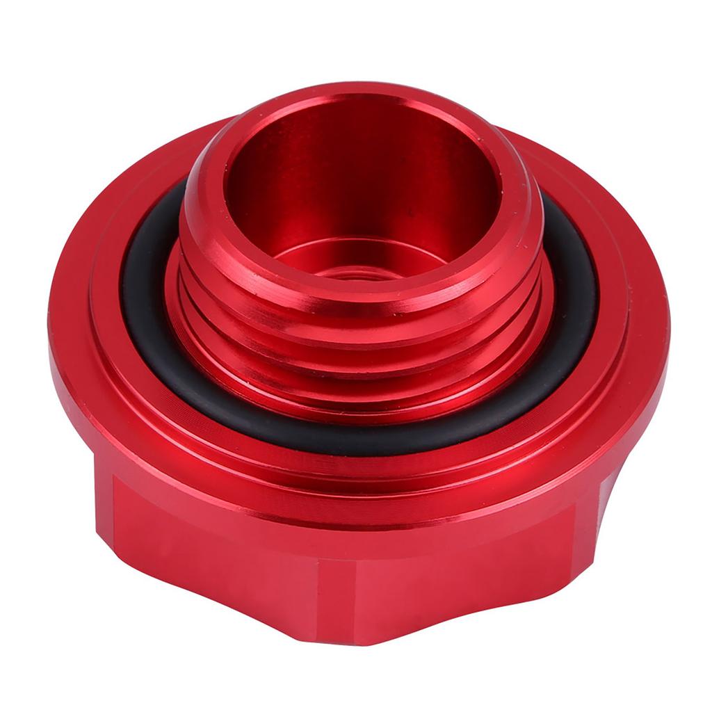 Aluminium Alloy Oil Filler Cover Engine Fuel for Car (Red)