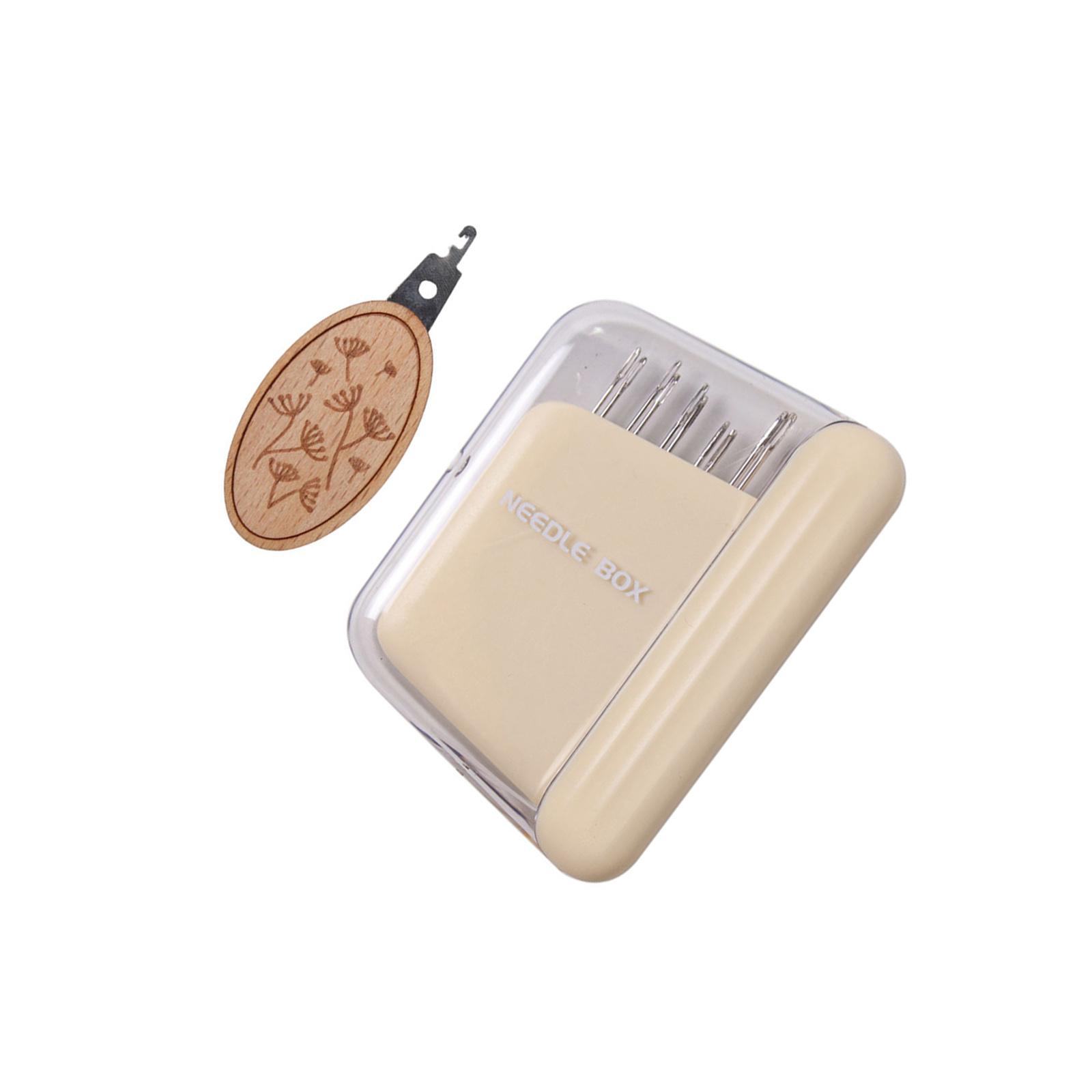 

Набор из 10 швейных игл для ручного шитья с магнитной коробкой, металлическая вышивальная игла с нитевдевателем для шитья, квилтинга и вышивания оранжевый