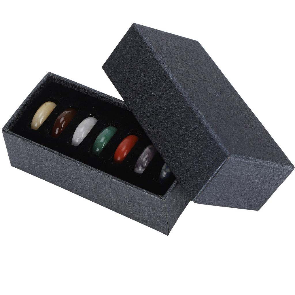 7Pcs Chakra Stones Symbolizing Body Chakras Peace of Mind Collection Supplies with Case