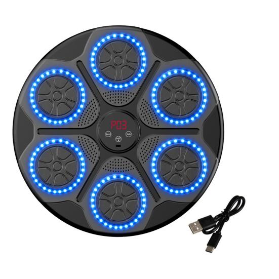 Music Boxing Machine Wall Mounted Smart Bluetooth-compatible Punching Target Pad Focus Agility