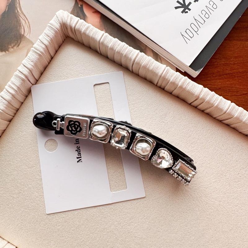 Kamelia Pionowy Klips Klips Bananowy Koreańskie Nowe Akcesoria do Włosów Premium Cyrkonia Klips do Kucyka Spinka do Włosów Elegancka Spinka do Włosów