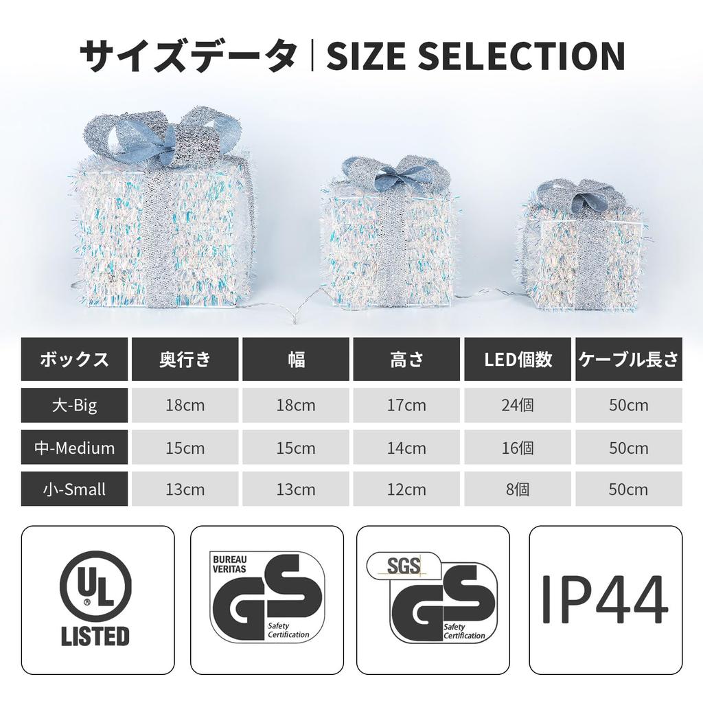 MORGEN SKY Christmas Decoration Gift Box Set of LED String Lights for Indoor and Outdoor Mini Bulb Fairy Box Christmas Decorative Timer SXL05 3, Use,