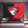 AFC Bournemouth Football Emblem Design Pattern Wall Hanging Tapestry Decorative Tapestry Home Decor for Bedroom and Living Room