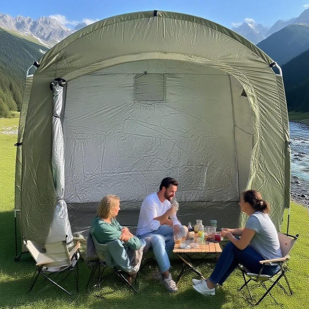 Cross-Border Large Portable Waterproof Bicycle Tent for Outdoor Camping