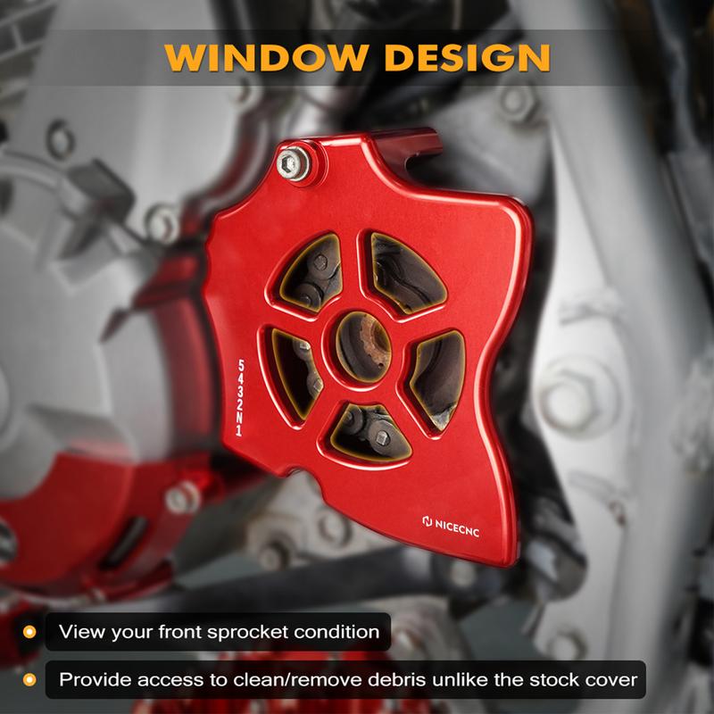 NICECNC For Honda XR650L XR 650 L 1993-2025 2024 Motorcycle Aluminum 15 Teeth Sprocket Cover Guard Protector XR 650L Accessories