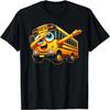 Funny Dabbing Yellow School Bus Graphic Gifts Kids Boys T-Shirt