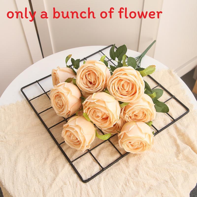 Rose Wall Decor Artificial Flowers For Wedding Home Photography With Silk Material