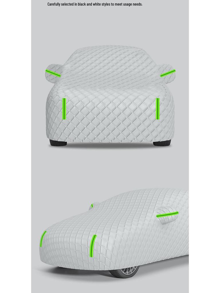 Thickened Aluminum Foil All-Season Hail-Protection Waterproof Car Cover