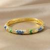 Double Bangle Chinese Cloisonne Bracelet Enamel Women's Hand Bracelet  Jewelry Gifts