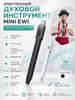 Strumento a fiato elettronico Mini EWI, flauto digitale MIDI con Bluetooth, 10 timbri, altoparlante integrato, batteria da 800 mAh, USB, nero